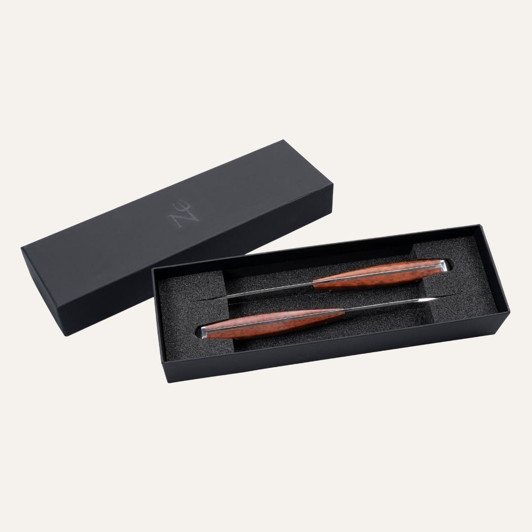 Carène knife - Amourette handle - 14C28 steel blade - Mirror polished finish