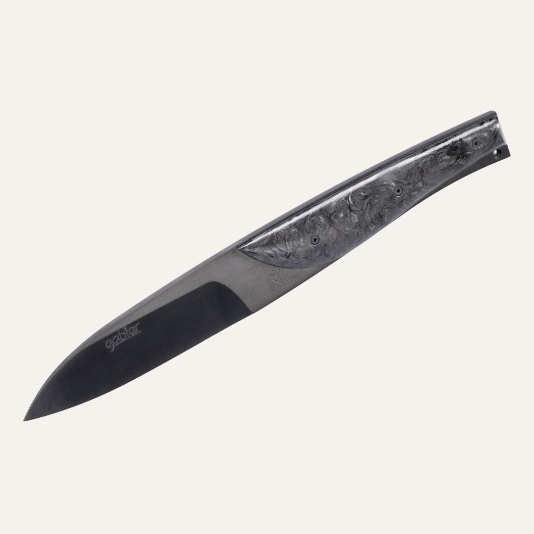 Gabier knife - Carbon handle and PVD-treated blade