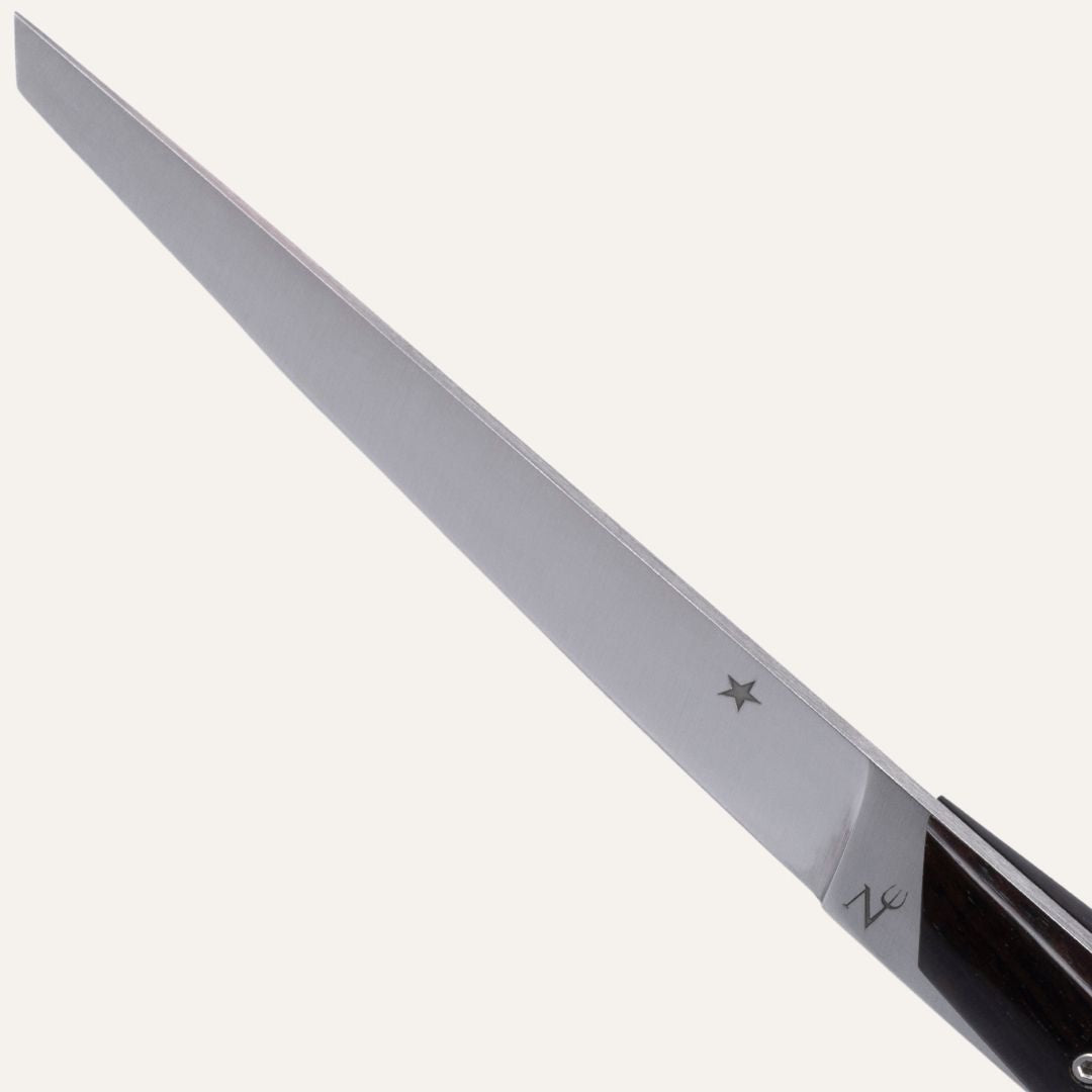 Star Knife - Black Micarta Handle