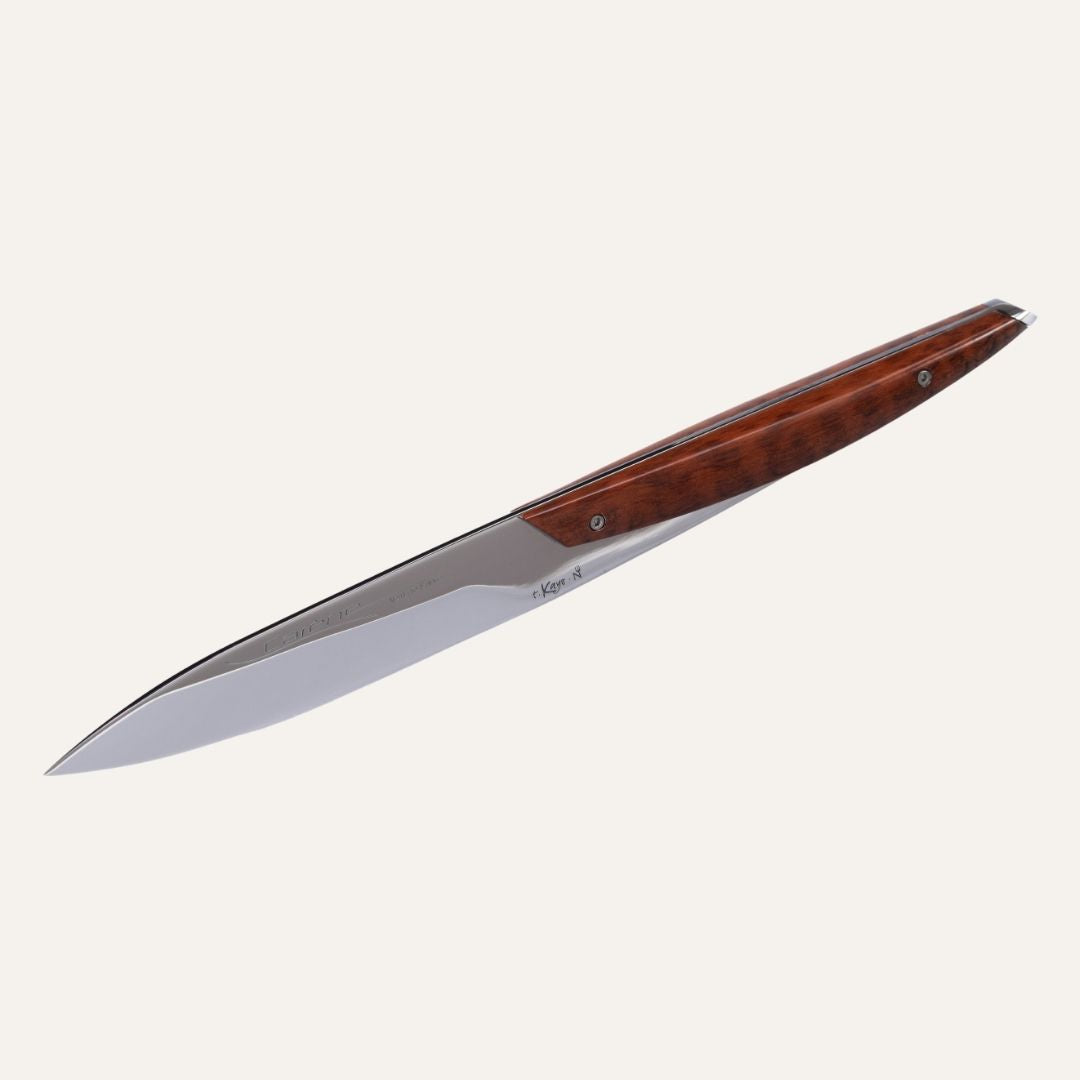 Carène knife - Amourette handle - 14C28 steel blade - Mirror polished finish