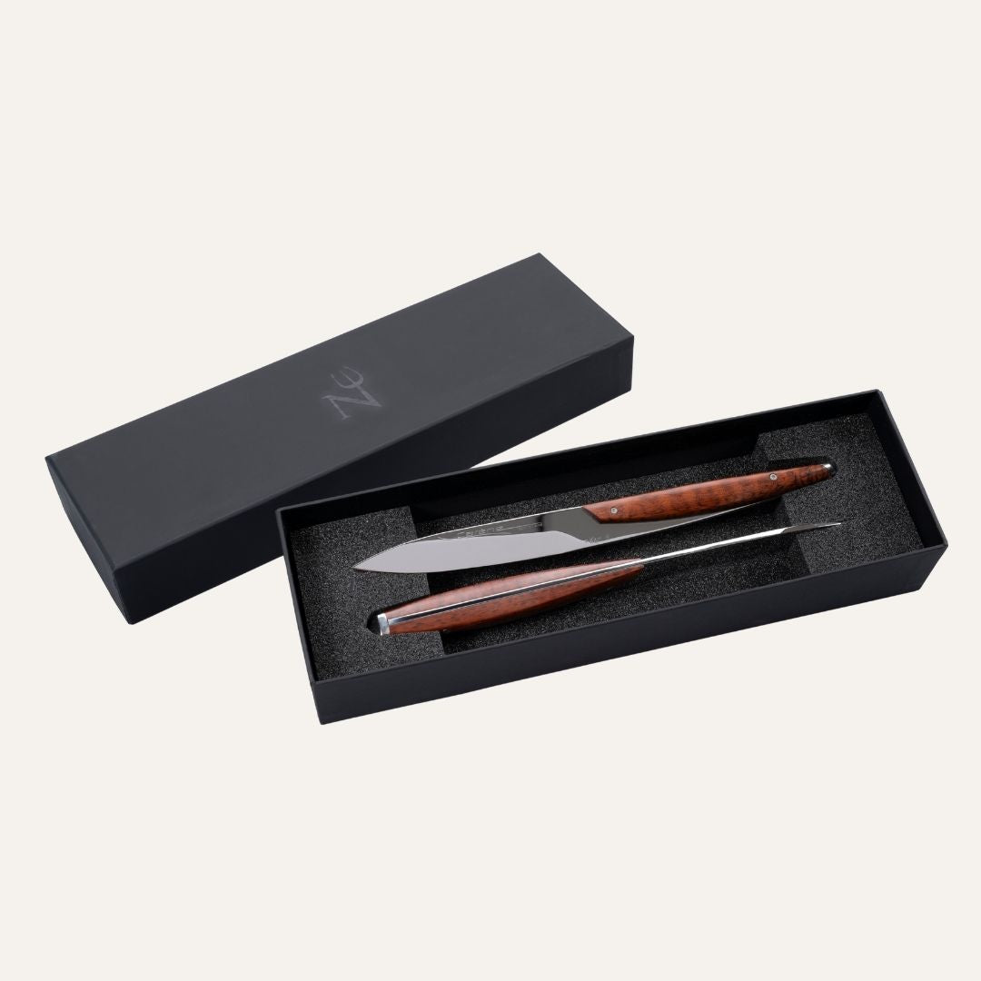 Carène knife - Amourette handle - 14C28 steel blade - Mirror polished finish