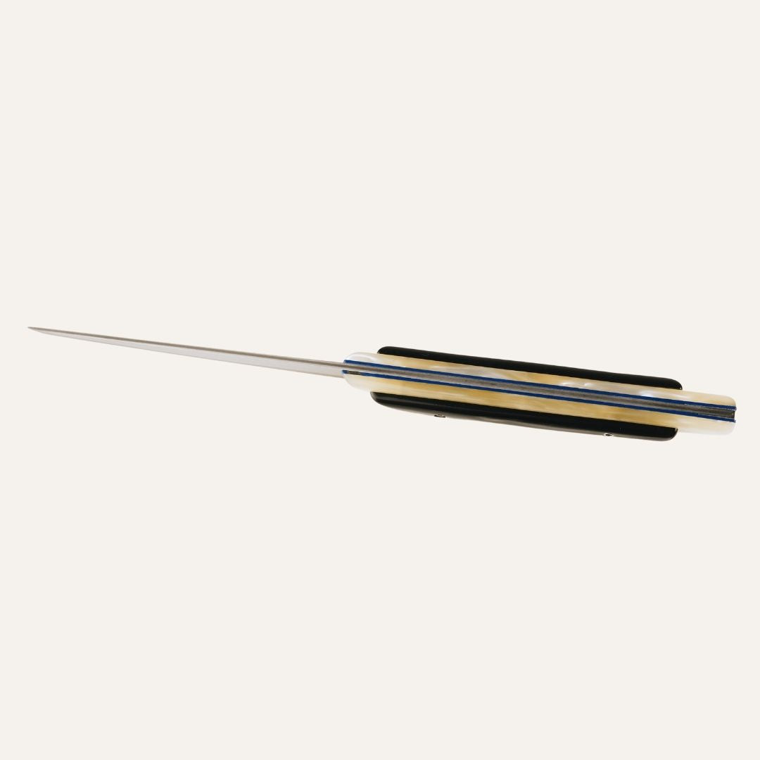 Star Knife - Two-tone champagne and black mother-of-pearl handle and vg10 steel blade