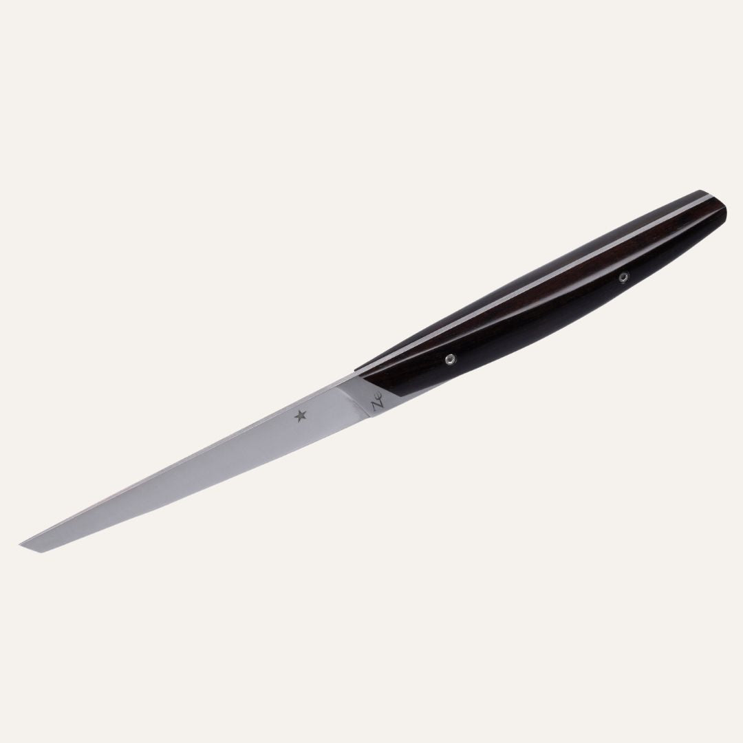 Star Knife - Black Micarta Handle